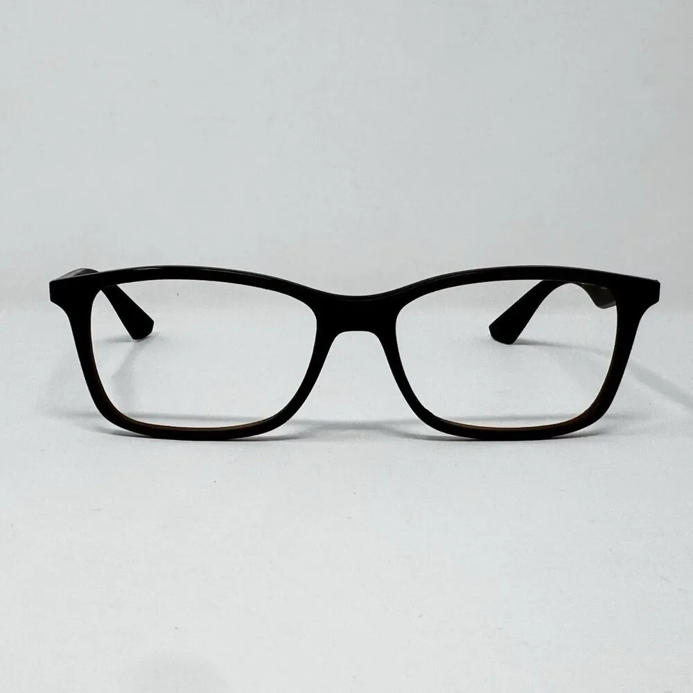 Ray-Ban RB7047 5451 Matte Transparent Brown Eyeglass Frames 56-17-145